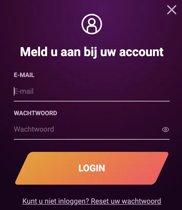 Inlogformulier